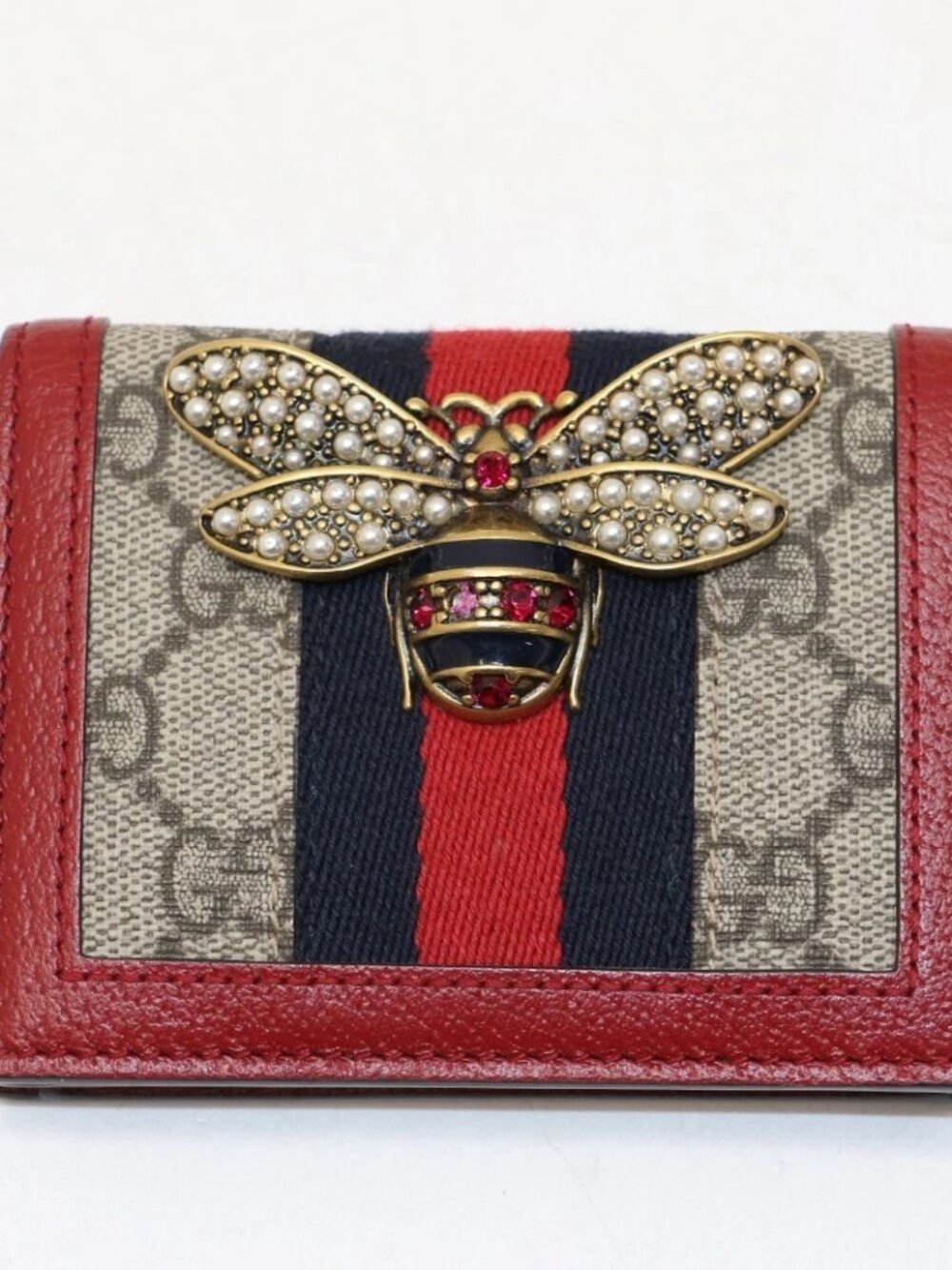 Gucci GG Supreme Queen Margaret Card Case
